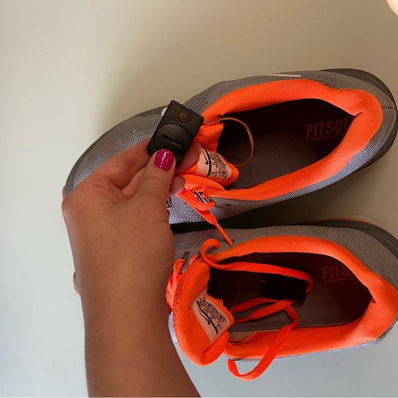 Nike Max Dynasty 2 Men’s Size 14 Custom Light Up Gray Orange - Picture 8 of 8